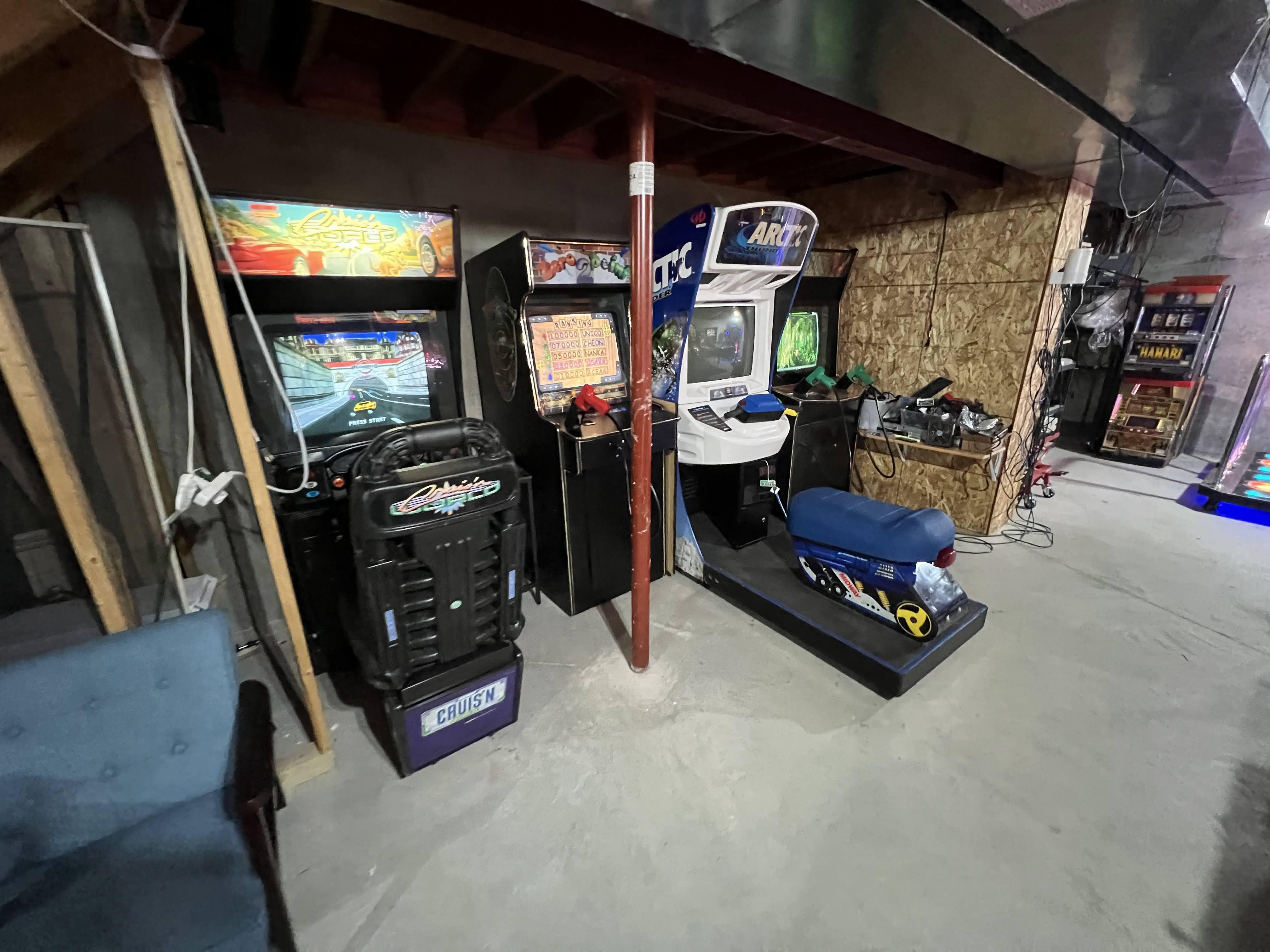 Our arcade games, Cruis'n World, Zero Point 2, Arctic Thunder, and Area 51 Maximum Force