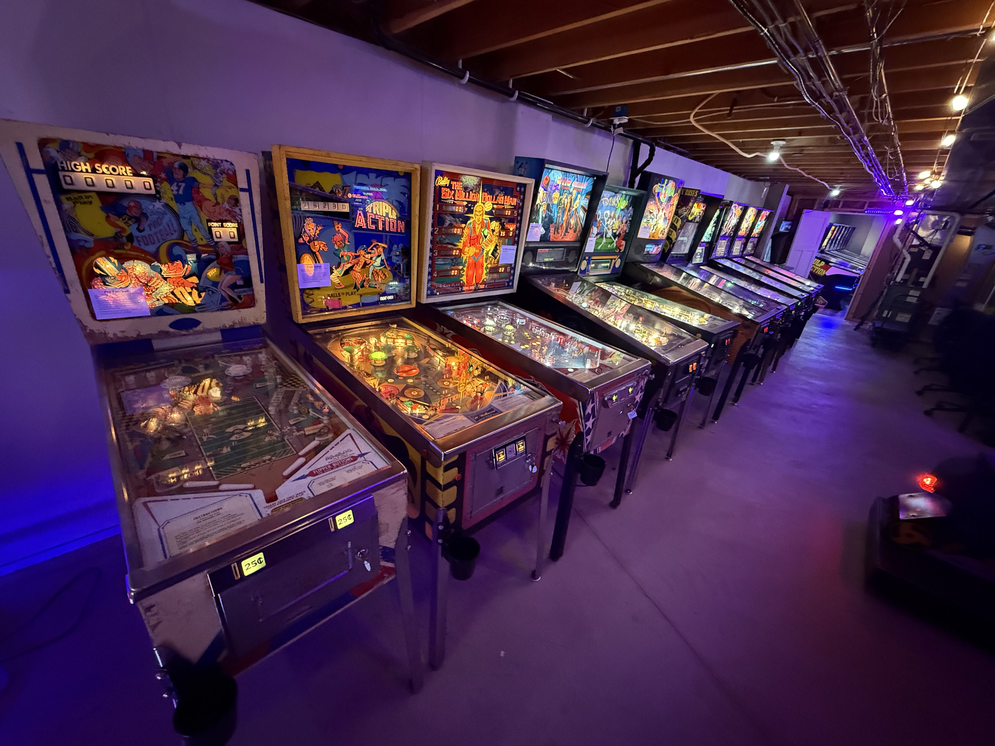 We have even more games in our back unfinished area. 