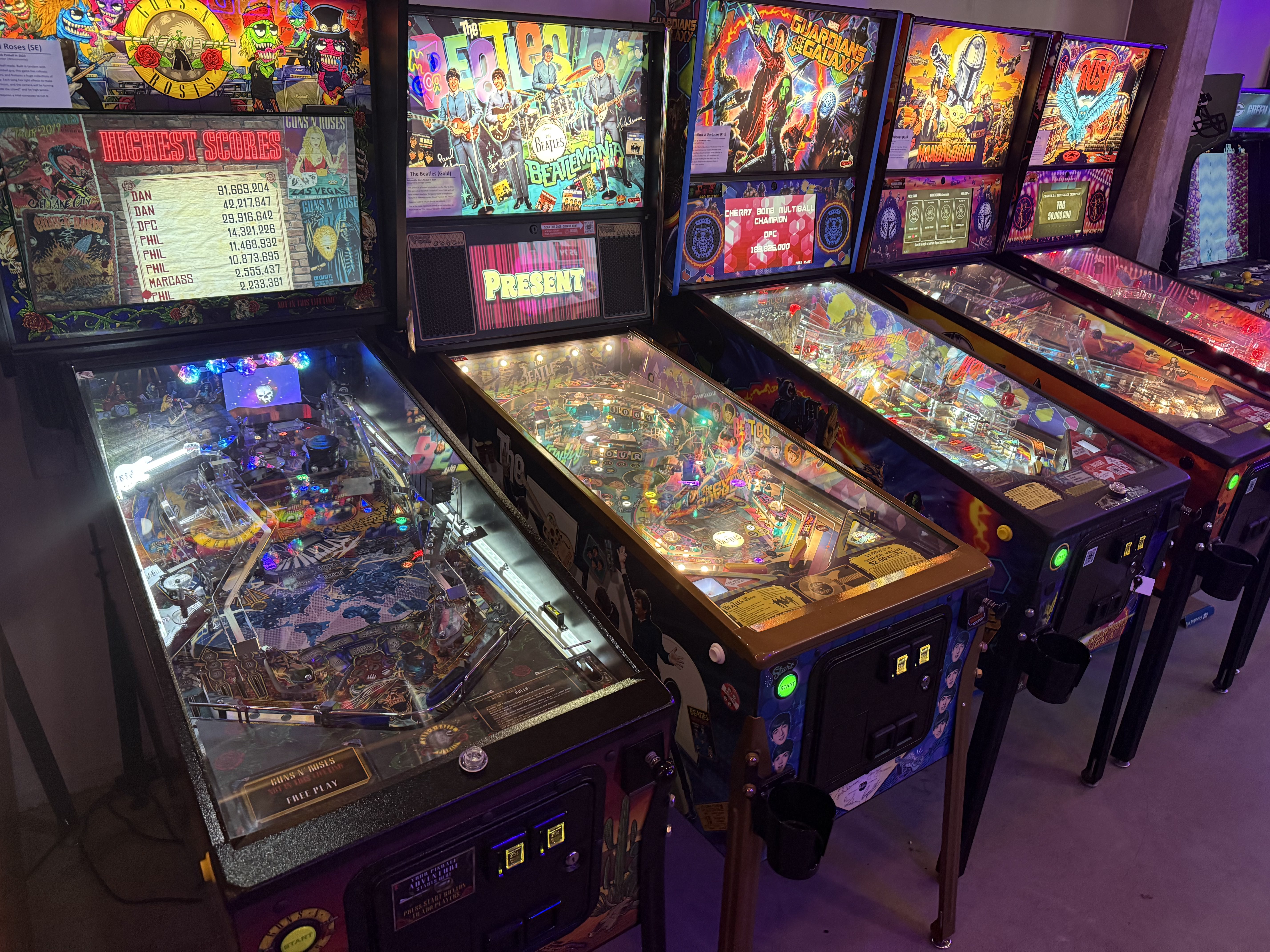 And even more modern games in the back room!